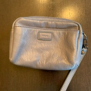 Colab vegan Blue Gray Small Wristlet